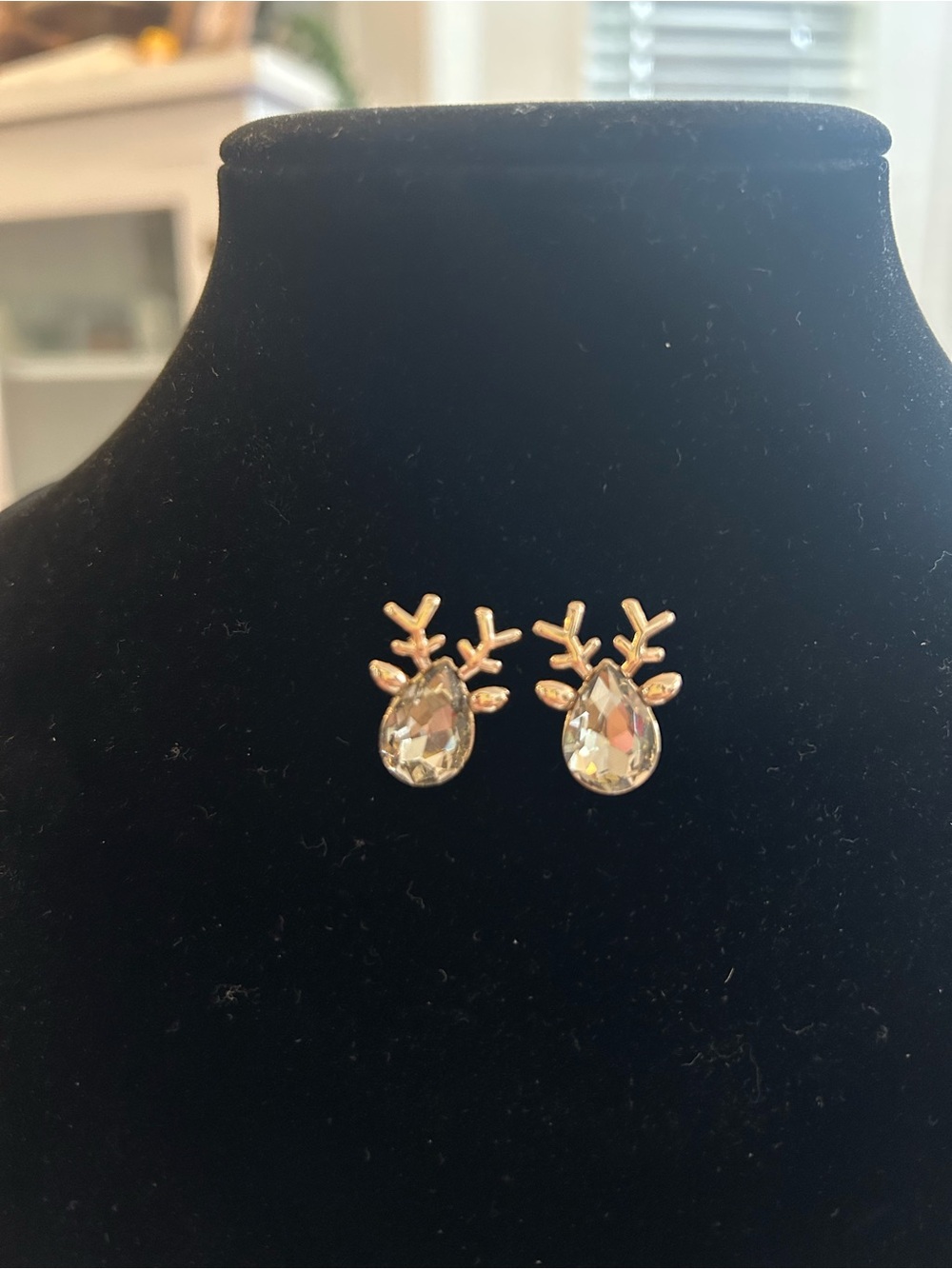 Golde Reindeer Teardrop Crystal Stud Earrings - Women Jewelry